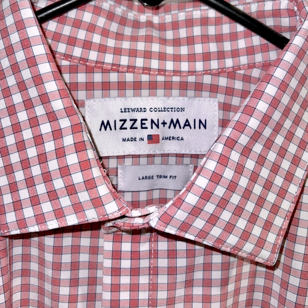Mizzen and Main Mens Dress Shirt - Large Trim